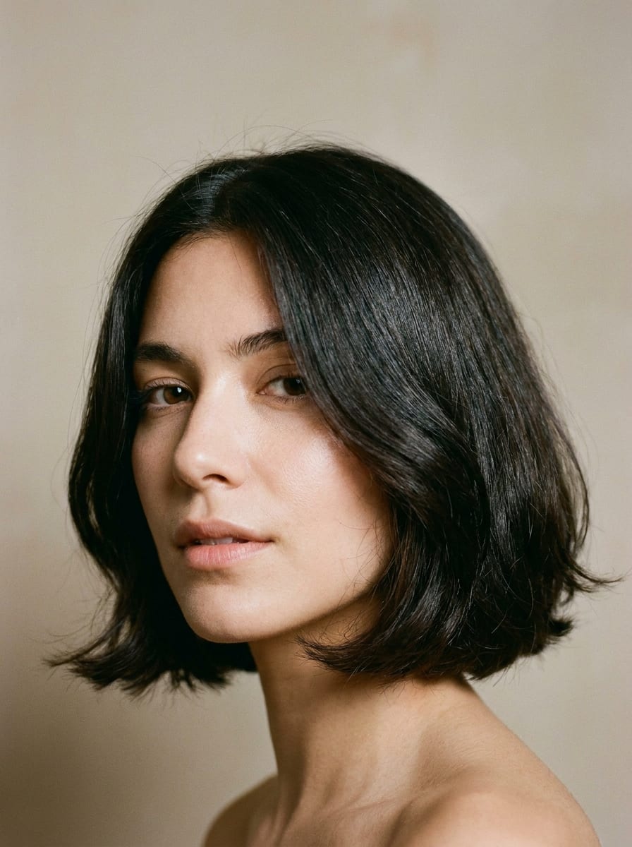 Bob mit inneren Layers - Frisur für dickes Haar
